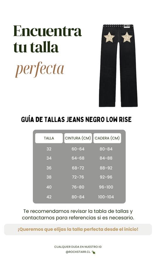 JEANS LOW RISE PRINT