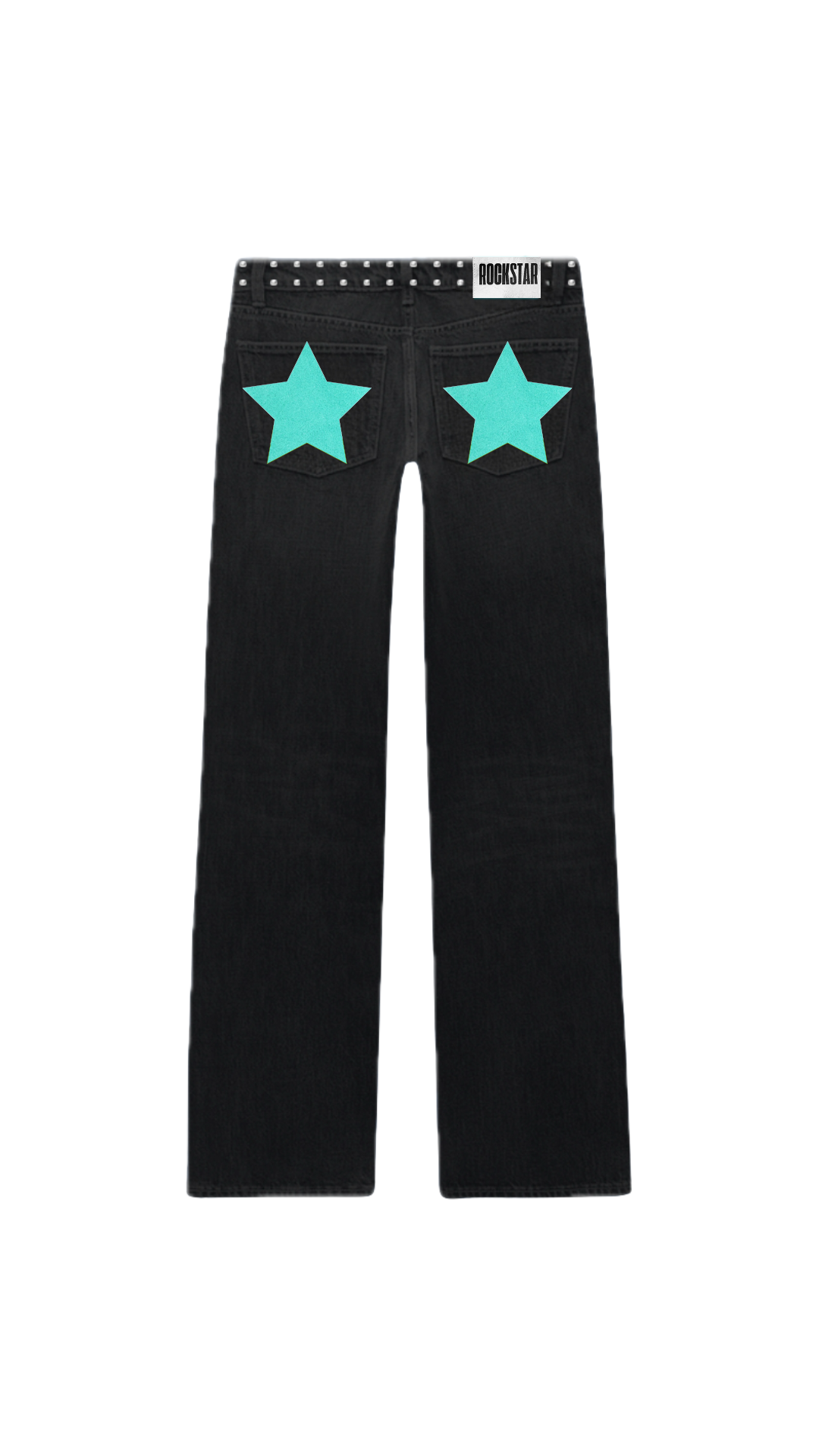 JEANS LOW RISE TURQUESA