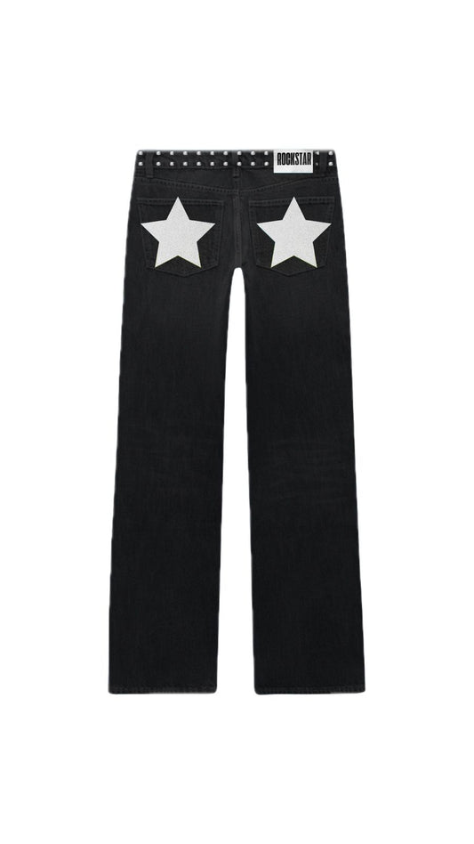 JEANS LOW RISE SHINY