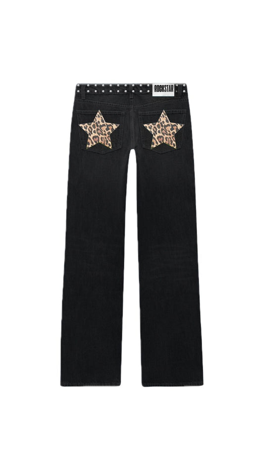 JEANS LOW RISE CHEETAH