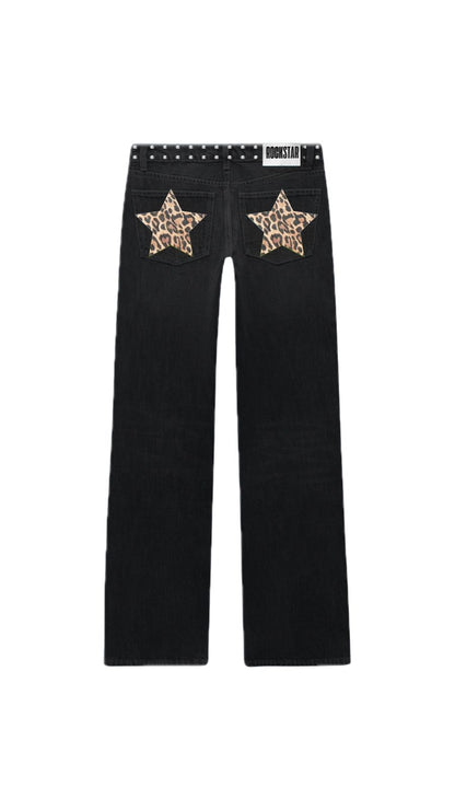 JEANS LOW RISE CHEETAH