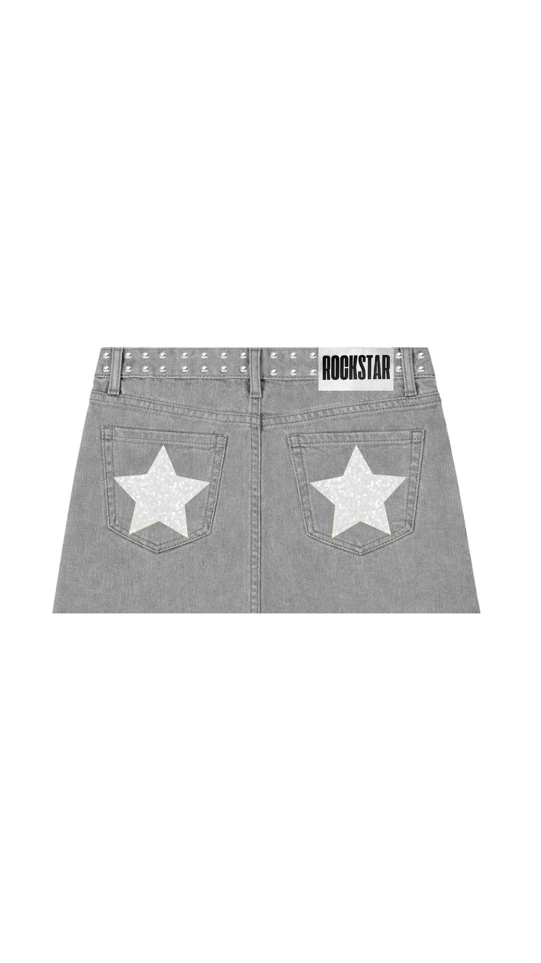 MINI DE TIRO BAJO GRIS PLATEADA