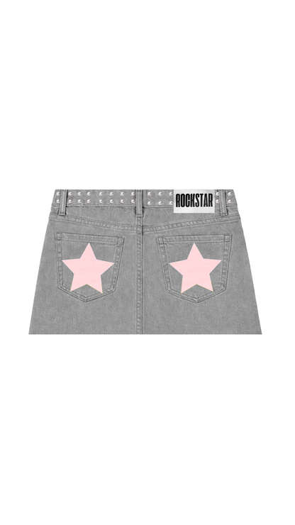 MINI DE TIRO BAJO GRIS ROSA